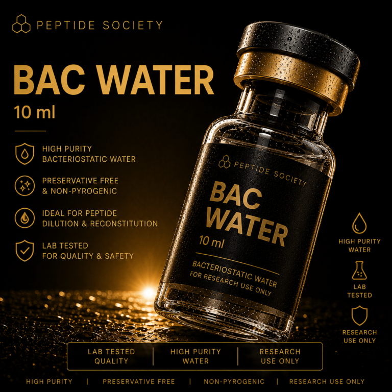 BAC Water — 10ml — research peptide vial