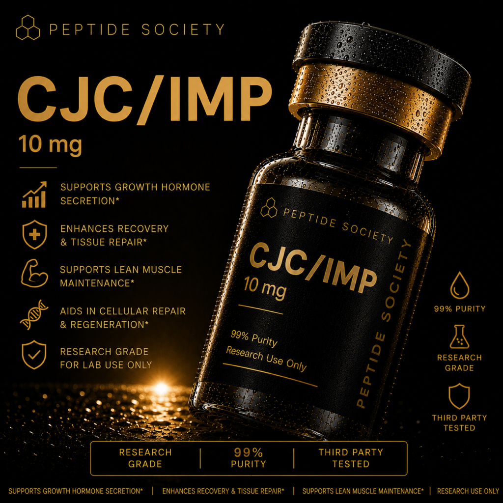 CJC-1295 + Ipamorelin 10mg — research peptide vial