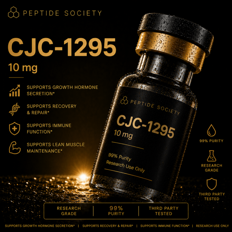 CJC-1295 10mg — research peptide vial