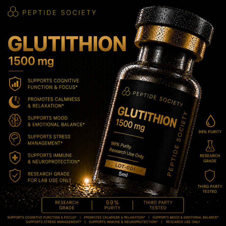 Glutathione 1500 mg — research peptide vial